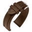 Hirsch Hevea Uhrenarmband Kautschuk Braun