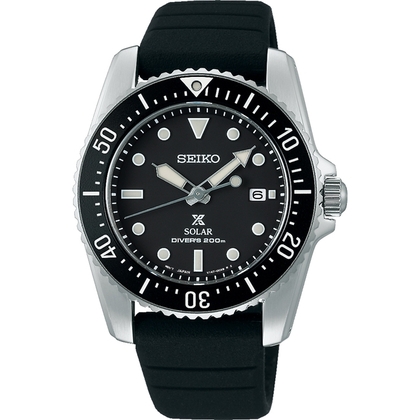 Seiko Prospex Uhrenarmband SNE573 Gummi Schwarz 20mm