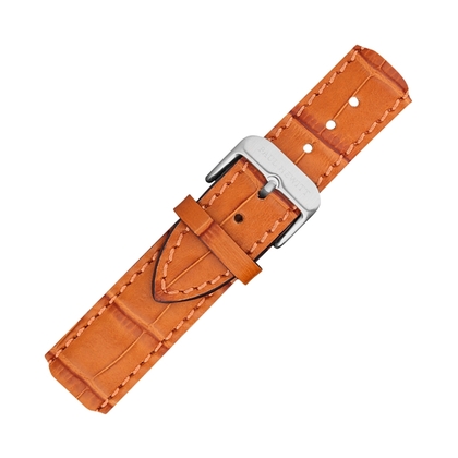 Paul Hewitt Leder Uhrenarmband Kroko Hellbraun mit Stahlschliesse 20mm
