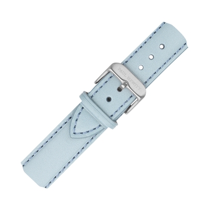 Paul Hewitt Leder Uhrenarmband Hellblau mit Stahlschliesse 20mm