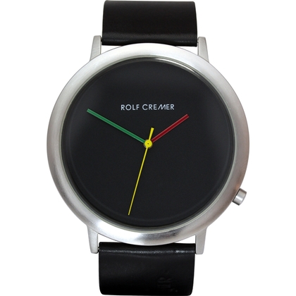 Rolf Cremer Jumbo II 491916 Uhrenarmband Schwarz Leder 24mm