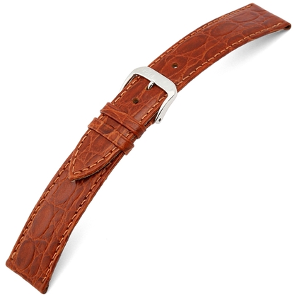 Happel Bahia Crocograin Uhrenarmband Cognac