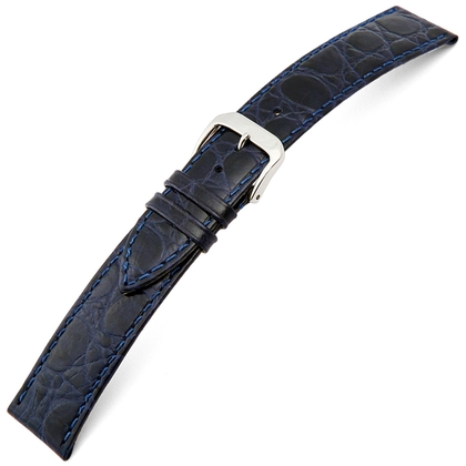 Happel Bahia Crocograin Uhrenarmband Blau