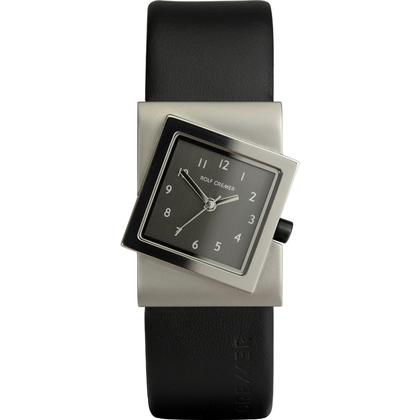 Rolf Cremer Turn 491819 Uhrenarmband Schwarz Leder 22mm