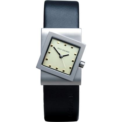 Rolf Cremer Turn 492058 Uhrenarmband Schwarz Leder 22mm