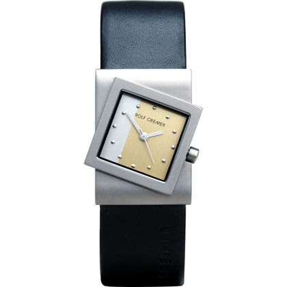 Rolf Cremer Turn 492300 Uhrenarmband Schwarz Leder 22mm