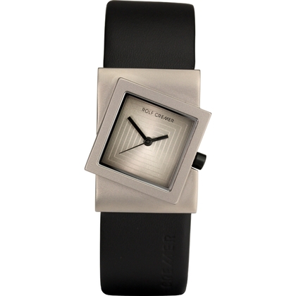 Rolf Cremer Turn 492304 Uhrenarmband Schwarz Leder 22mm