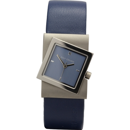 Rolf Cremer Turn 492309 Uhrenarmband Blau Leder 22mm