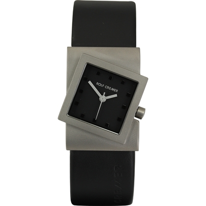 Rolf Cremer Turn 492350 Uhrenarmband Schwarz Leder 22mm