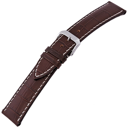 Happel Tupelo Alligatorgrain Uhrenarmband Braun
