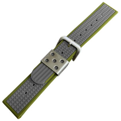 Waffle Strap Uhrenarmband Gummi Grün Grau