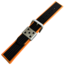 Waffle Strap Uhrenarmband Gummi Orange Schwarz