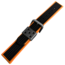 Waffle Strap Uhrenarmband Gummi Orange Schwarz