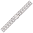 Glieder-Uhrenarmband mit Schmetterlingsschliesse Rostfreier Stahl