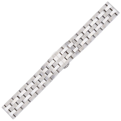 Glieder-Uhrenarmband mit Schmetterlingsschliesse Rostfreier Stahl