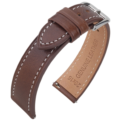 Kalbsleder Uhrenarmband Vintage Braun