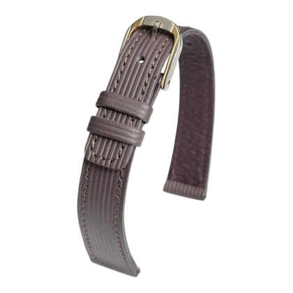Seiko 2A22 Uhrenband Kalbsleder Grau 13mm