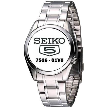 Seiko 5 Uhrenarmband 7S26-01V0 Typ 2 Edelstahl 18mm