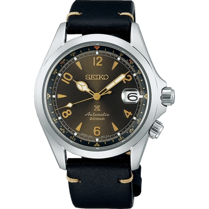 Seiko Prospex Uhrenarmband SPB209 Leder Schwarz 20mm