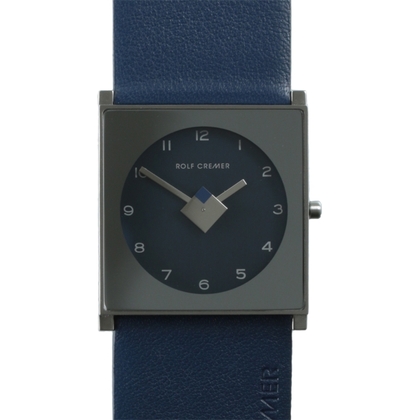 Rolf Cremer Cube 506003 Uhrenarmband Blau Leder 32mm