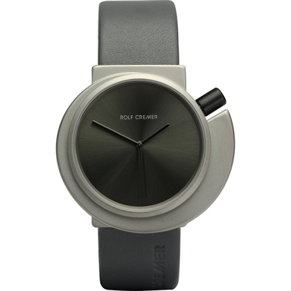 Rolf Cremer Spirale 492323 Uhrenarmband Grau Leder 20mm
