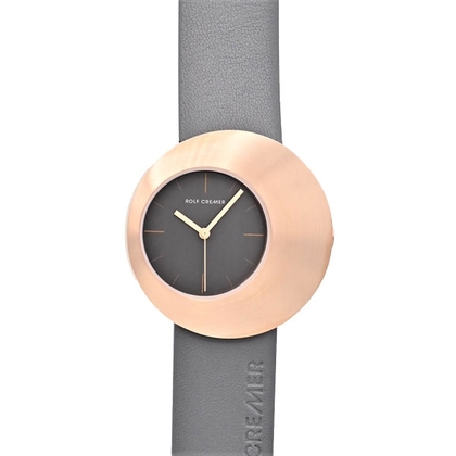 Rolf Cremer Eclips 505902 Uhrenarmband Grau Leder 20mm