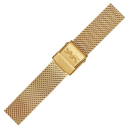LLarsen / Lars Larsen 20mm Uhrenarmband Gold Stahl Mesh