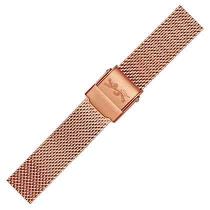 LLarsen / Lars Larsen 20mm Uhrenarmband Roségold Stahl Mesh