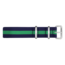Paul Hewitt NATO Uhrenarmband Marineblau Grün mit Stahl Schliesse 20mm