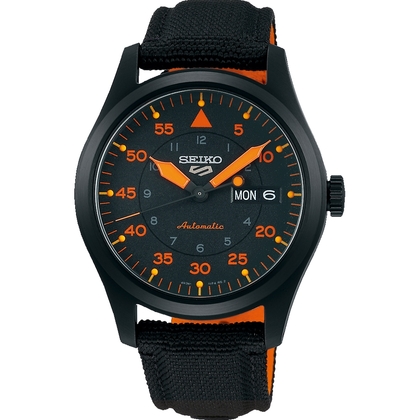 Seiko 5 Sports Uhrenarmband SRPH33 Schwarz Canvas 20mm