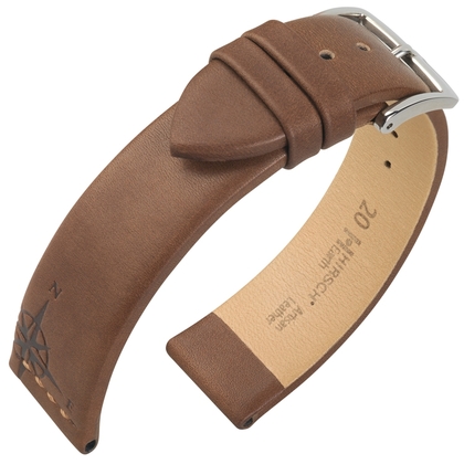 Hirsch Earth Artisan Vintage Uhrenarmband Braun