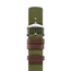 Hirsch Rebel Artisan Uhrenarmband Nylon / Sattelleder NATO Stil Grün
