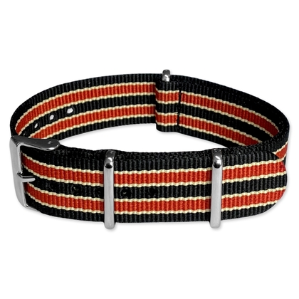 No Time To Die Blutrot NATO Uhrenarmband G10 Military Nylon Strap