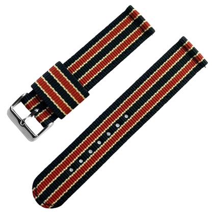 No Time To Die Blutrot Two Piece RAF NATO Nylon Uhrenarmband