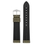 Hirsch Arne Performance Recyceltes Uhrenarmband Grünes PET / Schwarzer Kautschuk
