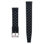 Tropic Style Basket Weave Uhrenarmband Silikon Gummi Schwarz
