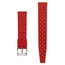 Tropic Style Basket Weave Uhrenarmband Silikon Gummi Rot