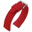 Tropic Style Basket Weave Uhrenarmband Silikon Gummi Rot