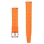 Tropic Style Basket Weave Uhrenarmband Silikon Gummi Orange