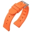 Seiko Style Waffle Strap Uhrenarmband Gummi Orange