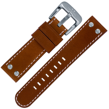 TW Steel Uhrenarmband TW1, TW1R, TW3, TW5, TW21 - Cognac 22mm