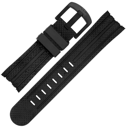 TW Steel Uhrenarmband TW75, TW102, TW256, TW705 - Gummi Schwarz 24mm