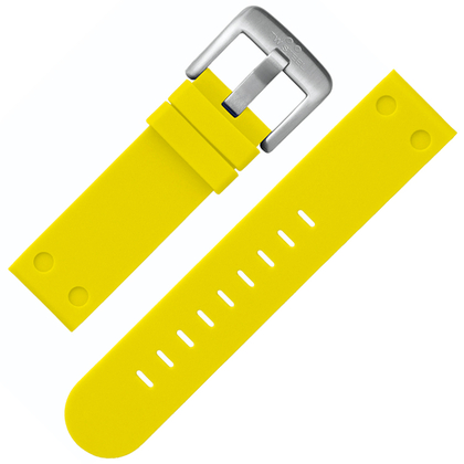 TW Steel Uhrenarmband TW520 Gummi Gelb 22mm