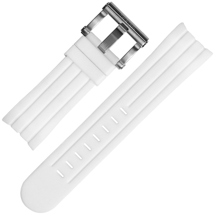 TW Steel Uhrenarmband TW123, TW604 - Weisser Gummi 24mm