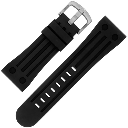 TW Steel Uhrenarmband TW17, TW17, TW20, TW79, TW118 - Gummi Schwarz 26 mm