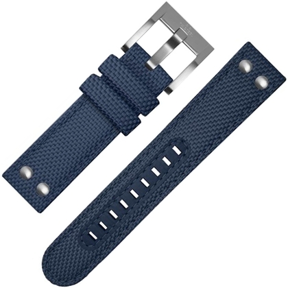TW Steel Uhrenarmband VS31, VS33, VS37 - Blau Canvas 22mm