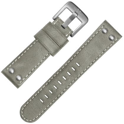 TW Steel Uhrenarmband Leder Grau Universell