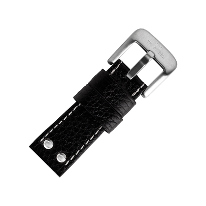 TW Steel HALBES und EXTRA KURZES Uhrenarmband - Schwarz 22mm