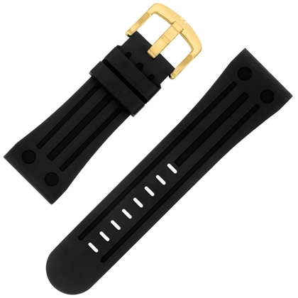 TW Steel Goliath Uhrenarmband TW108, TW110, TW114 - Gummi Schwarz 30 mm