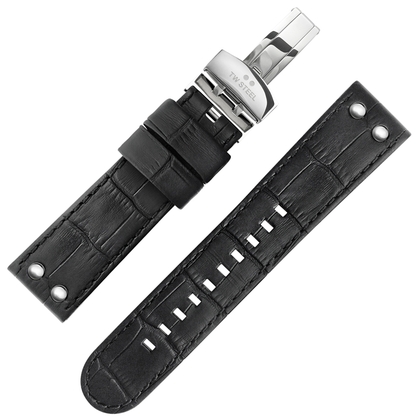 TW Steel CEO Adesso Uhrenarmband CE7001 Schwarz Faltschliesse 22mm